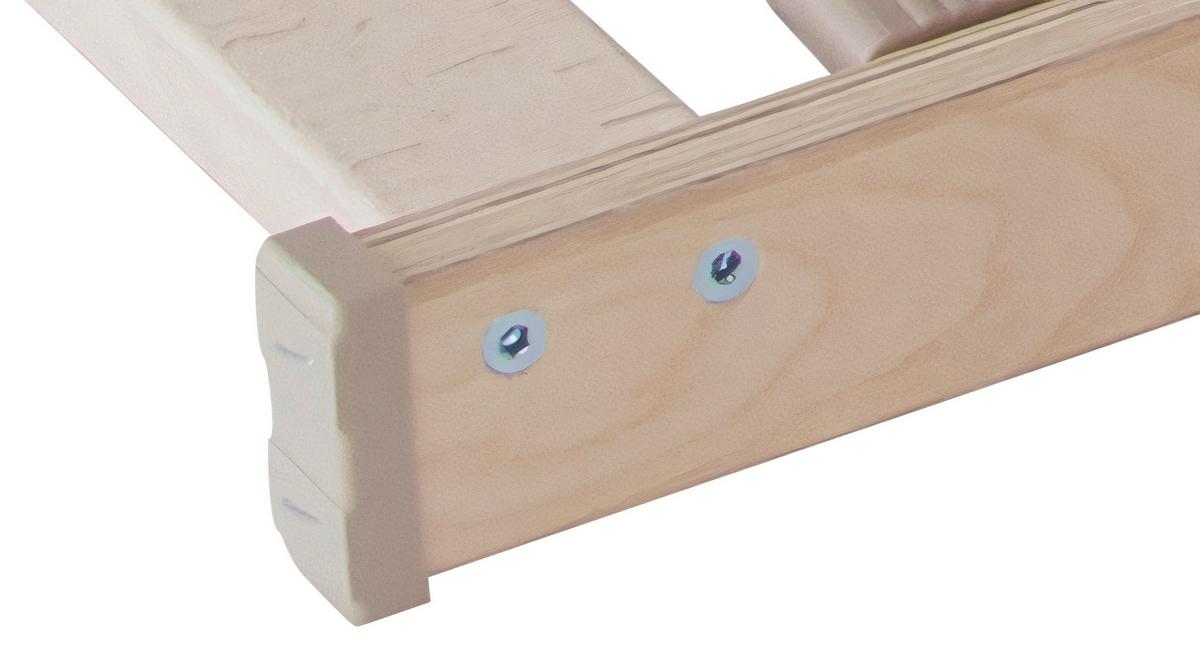 STELAŻ MEDIUM 100 - kolor naturalny, Basics, drewno (140/200cm) - Xora