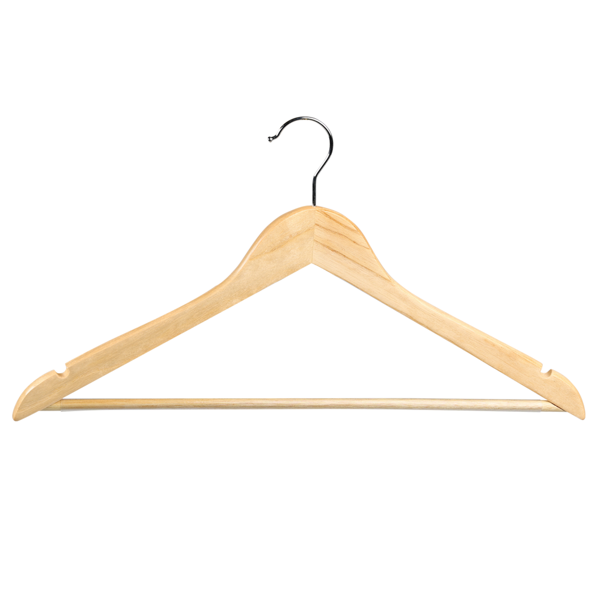 WIESZAK NA UBRANIA 67137 - jasnobrązowy, Basics, drewno (44,5/10/1,2cm) - Kesper