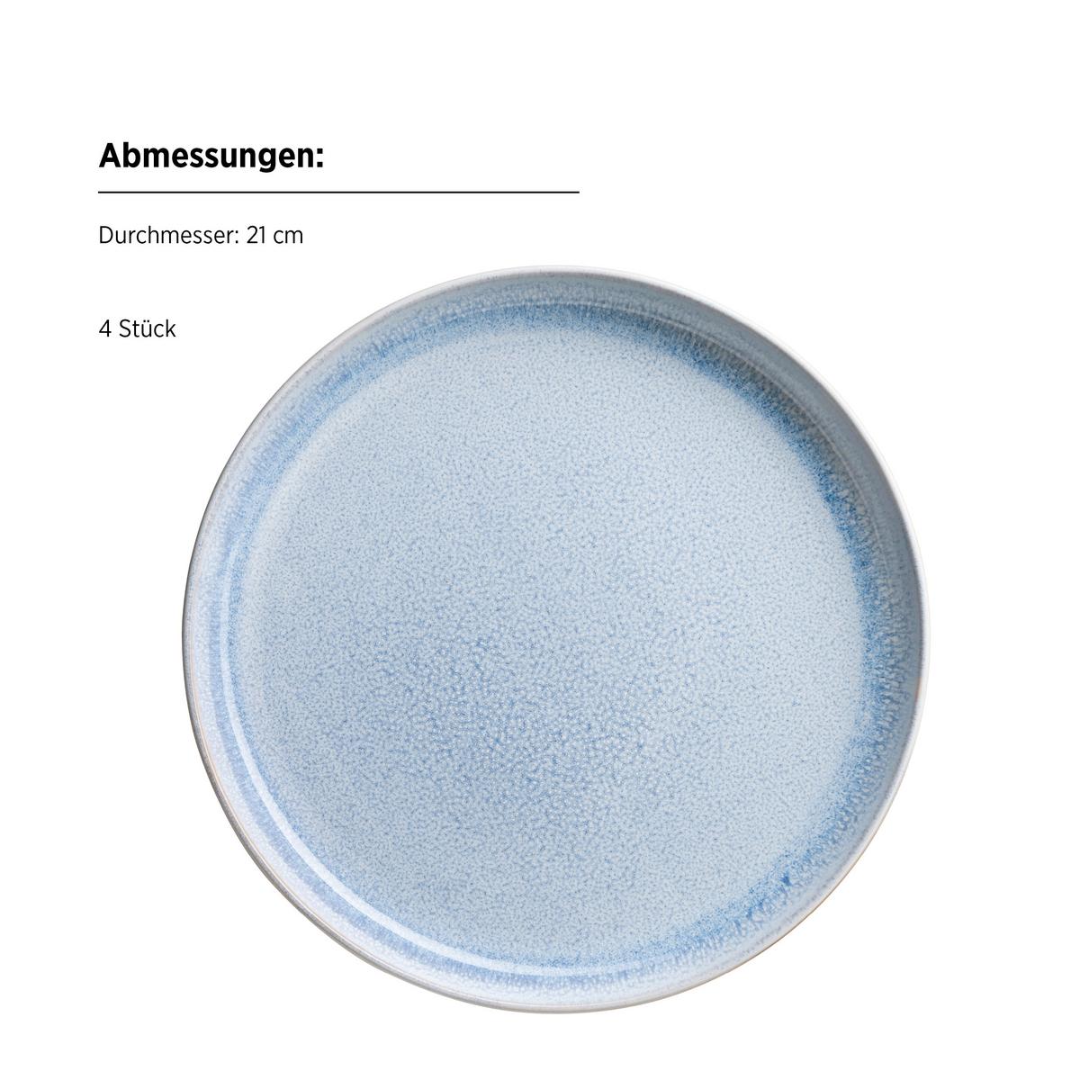 Frühstücksservice 935620 Aquata Frühstückservice - Blau/Braun, Basics, Keramik - Mäser