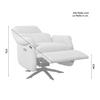 RELAXFÅTÖLJ ALICE - ljusgrå/svart, Modern, metall/trä (76/110/94cm) - Bessagi Home