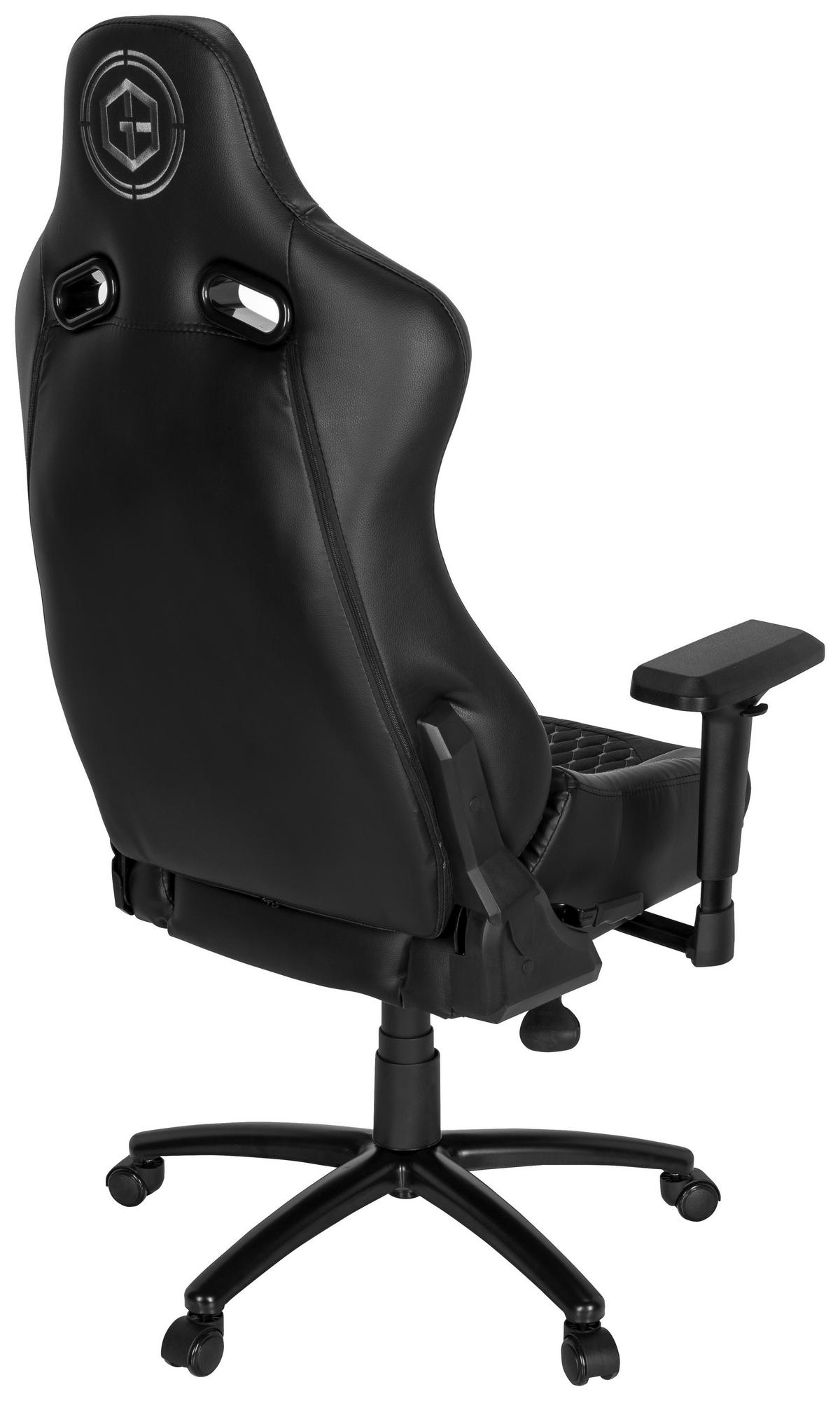 Gaming Stol Gamebreaker Sx 04, Črna - črna/bela, Moderno, kovina/umetna masa (74/137/66cm) - MID.YOU