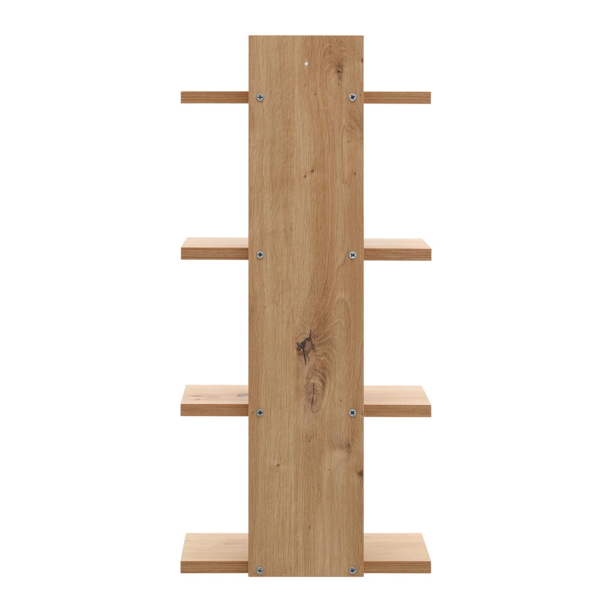 Wandregal Betty Eiche Artisan - Eiche Artisan, KONVENTIONELL, Holzwerkstoff (35/75/18cm) - Based