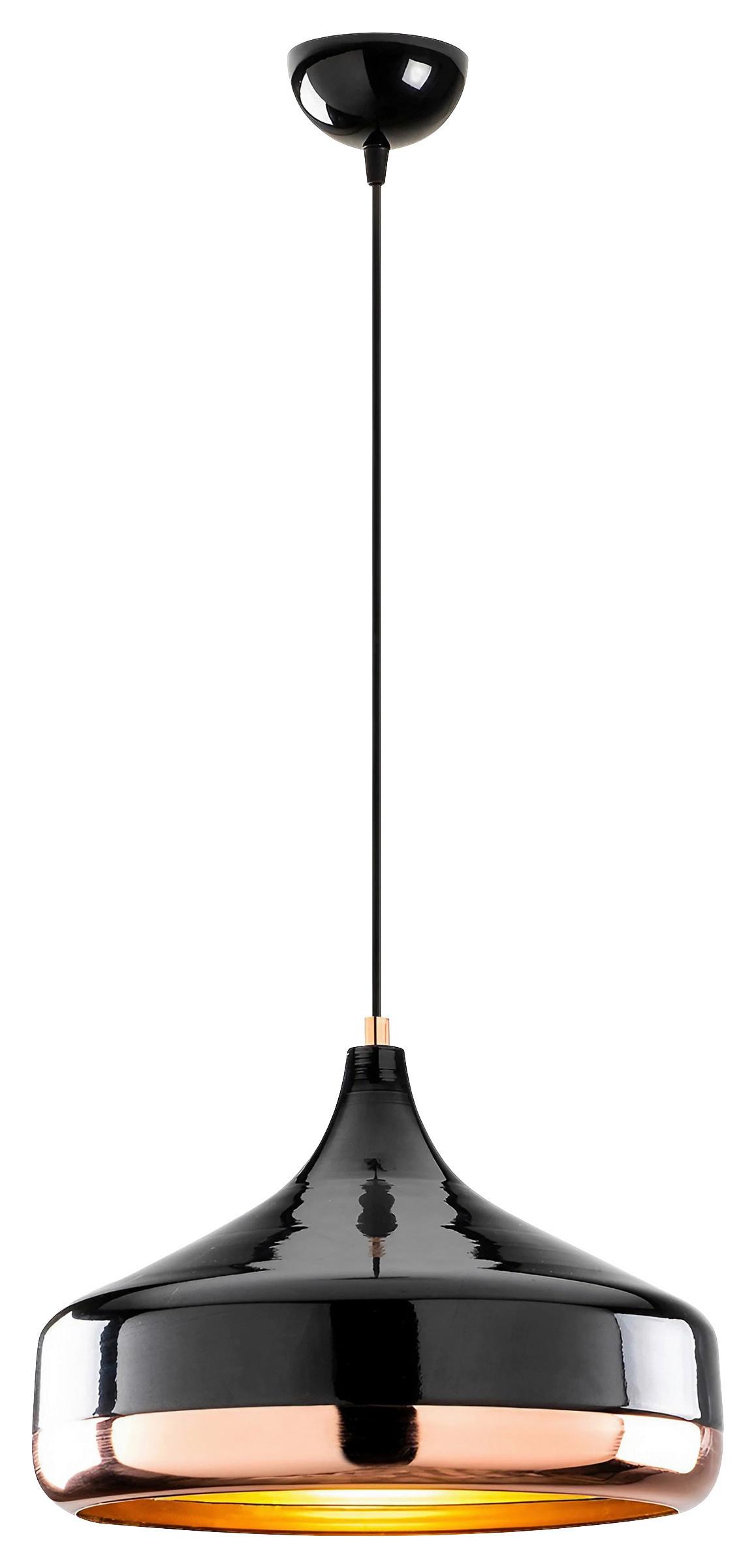 LAMPA WISZĄCA YILDO - 253-S - czarny/różowe złoto, Design, metal (36/122cm) - P & B