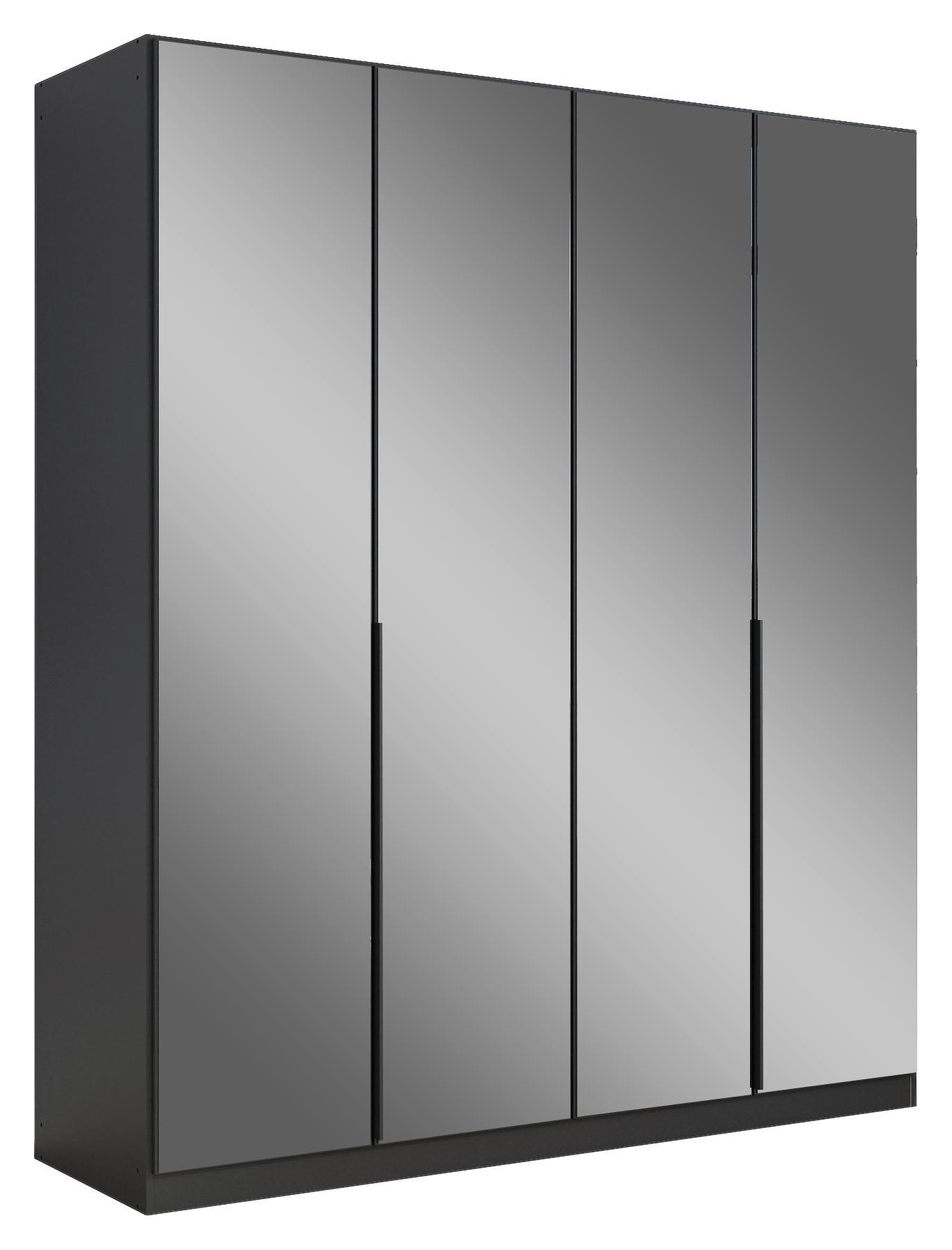 Ormar S Klasičnim Vratima Skyla - siva, Moderno, drvni materijal/metal (181/210/54cm) - Modern Living