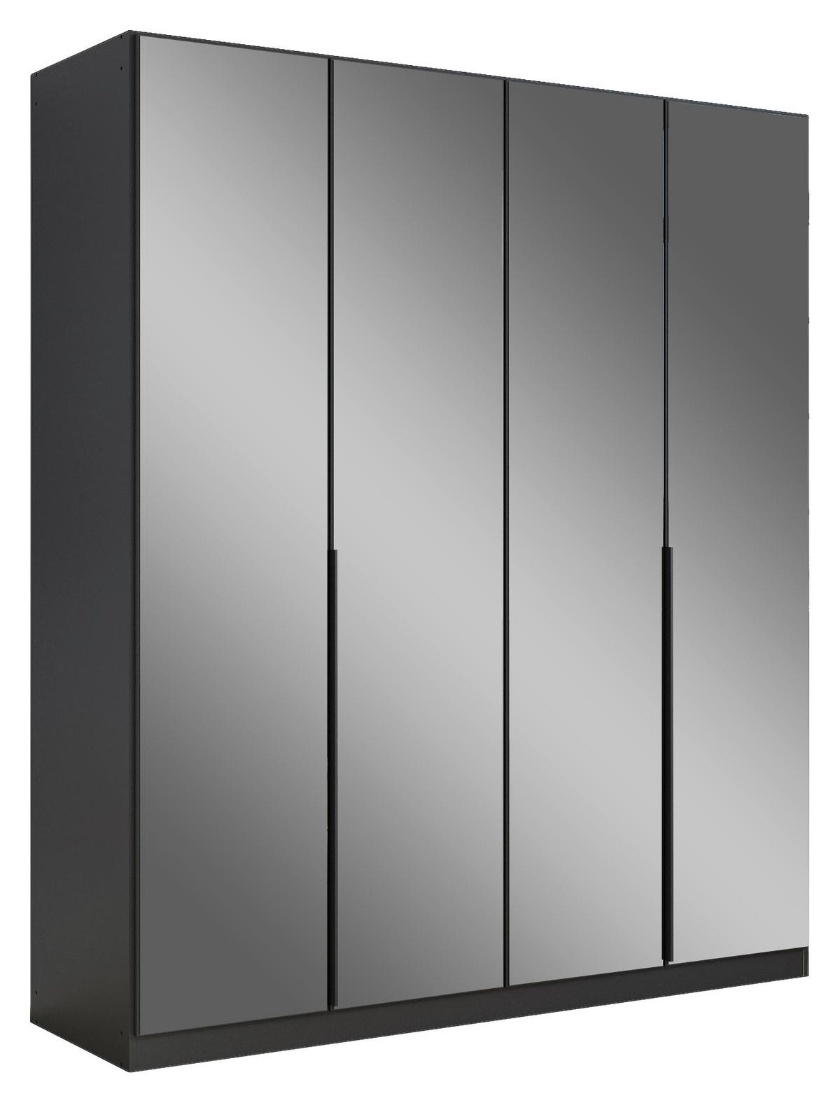 Ormar S Klasičnim Vratima Skyla - siva, Moderno, drvni materijal/metal (181/210/54cm) - Modern Living