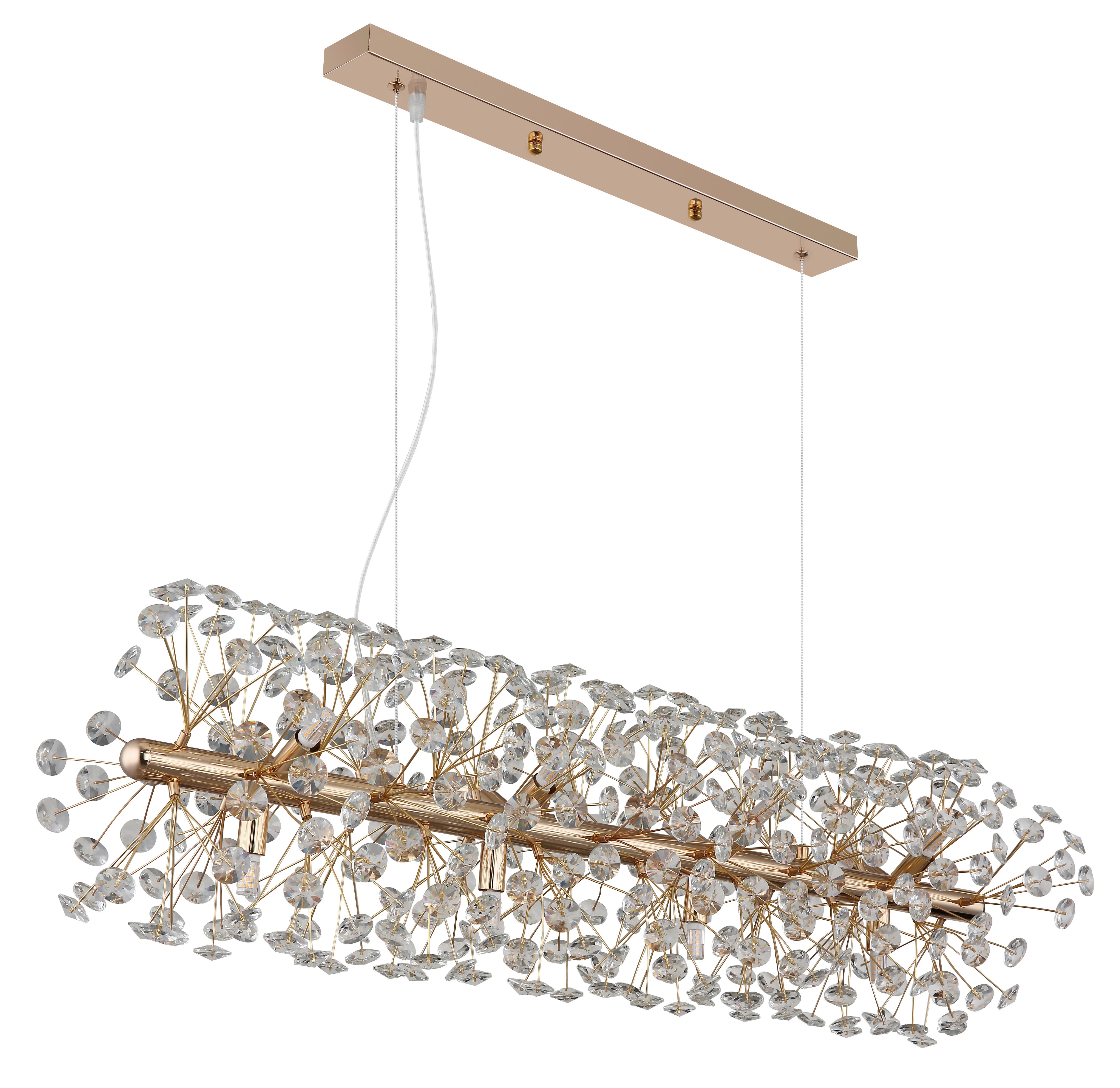 Kristall-hängeleuchte 64135h4   Katrina - Klar/Transparent, Lifestyle, Glas/Kunststoff (90/30/150cm) - Globo
