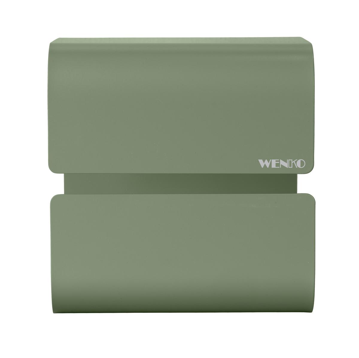 Toilettenpapierhalter Turbo -Loc Lizan Grün - Grün, MODERN, Metall (14/14,5/13,7cm) - Mömax