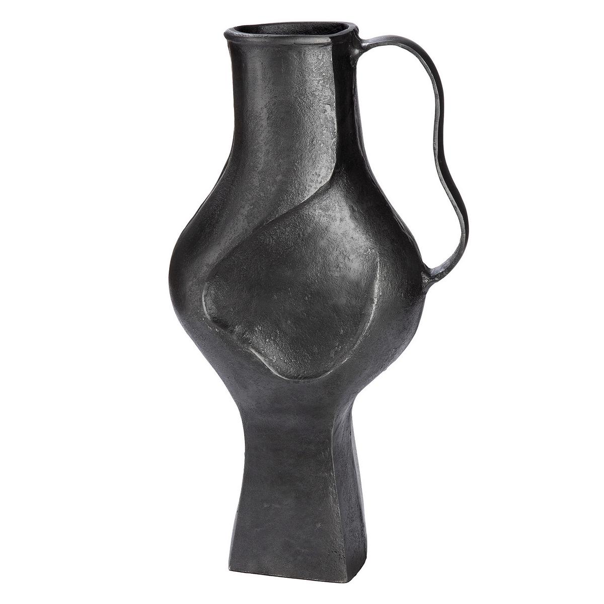 Dekovase Abtigua Grau - Grau, Basics, Metall (24/43/15cm)