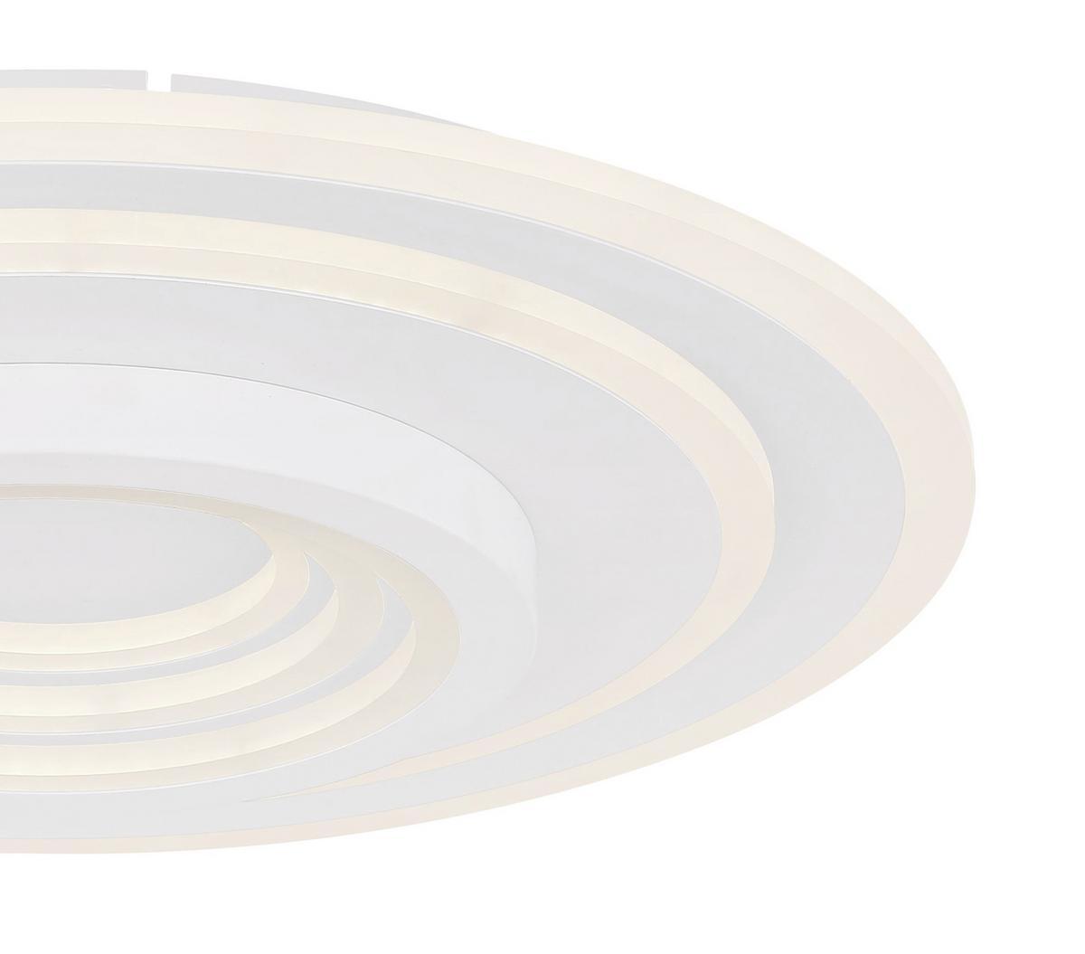 LED-DECKENLEUCHTE 48534-50 BAFUR - Weiss, Design, Kunststoff/Metall (49,5/7cm) - Globo