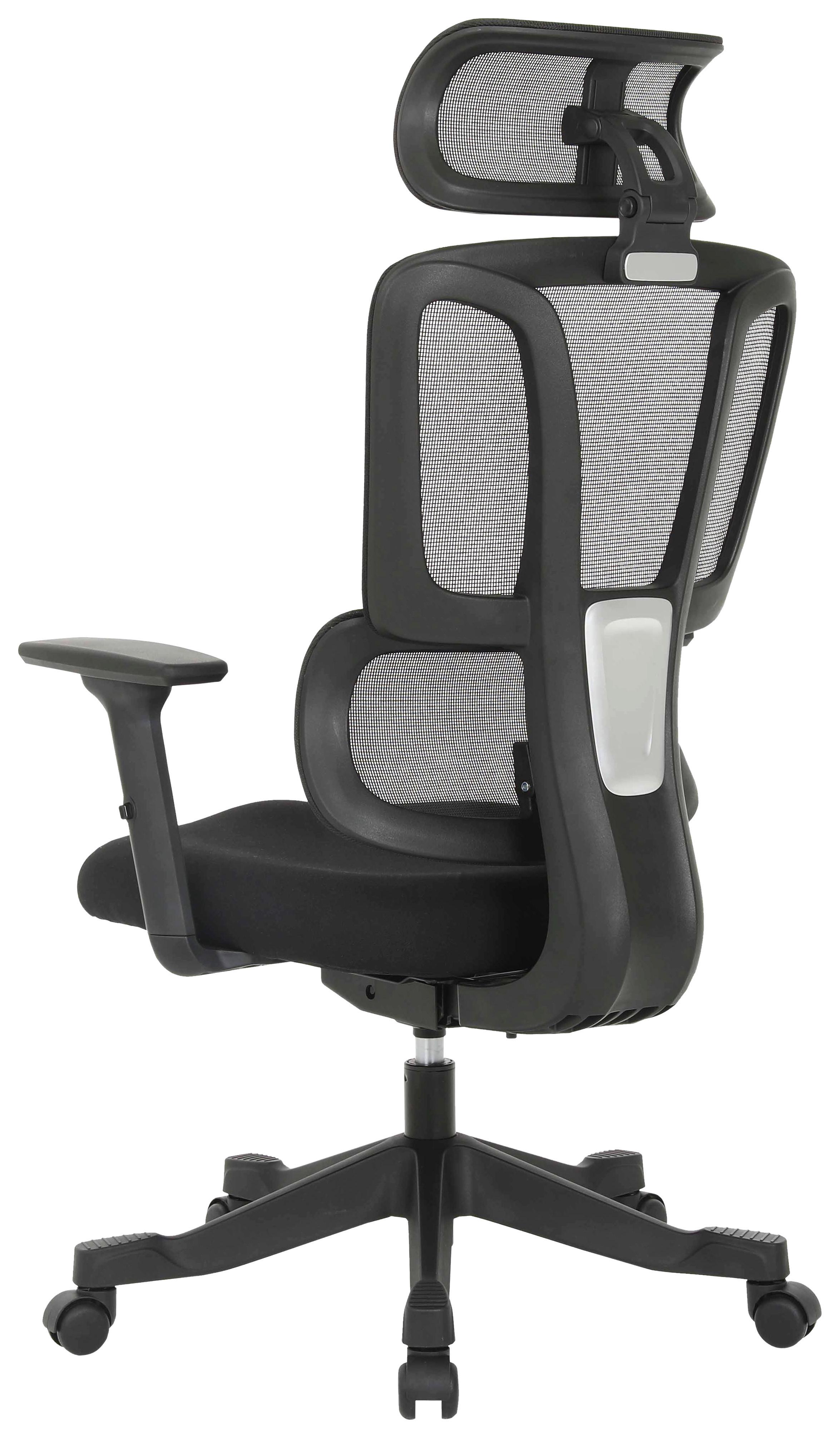 SNURRSTOL NOEMI - svart, Design, metall/trä (65/122-130/62cm) - Mömax