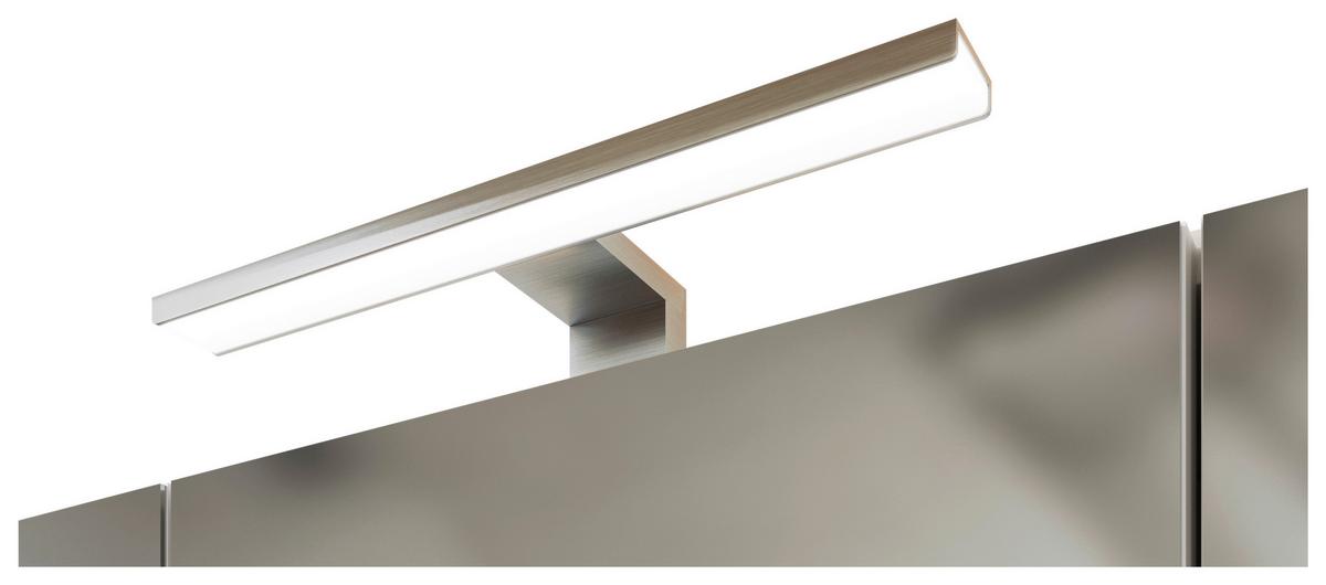 Spiegelschrank Varese ca. 60x64 cm Wotaneiche Dekor - Edelstahlfarben/Eiche Wotan, MODERN, Glas/Holzwerkstoff (60/64/20cm) - Held