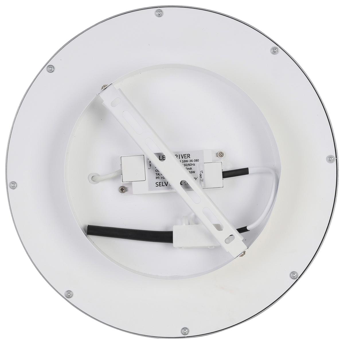 LED-Deckenleuchte Imo in Silberfarben max. 16 Watt - Silberfarben, Romantik / Landhaus, Kunststoff/Metall (30/5cm) - Modern Living