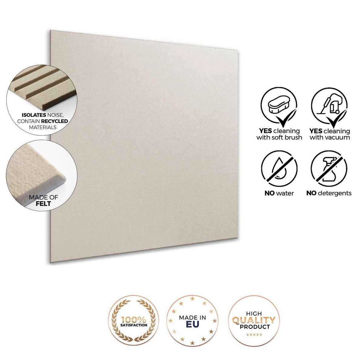 Akustikpaneel Transparent ca. 60x60cm - Transparent, Basics, Textil (60/60cm)