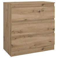 Komoda Mara 3 - hrast artisan, Konvencionalno, drvo (77/80/42cm) - Modern Living
