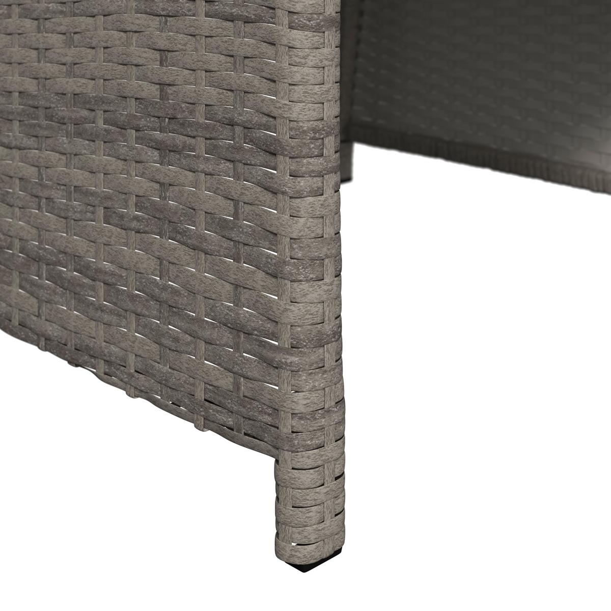 Kerti Garnitúra Michelle - világosszürke/antracit, Basics, műanyag/textil