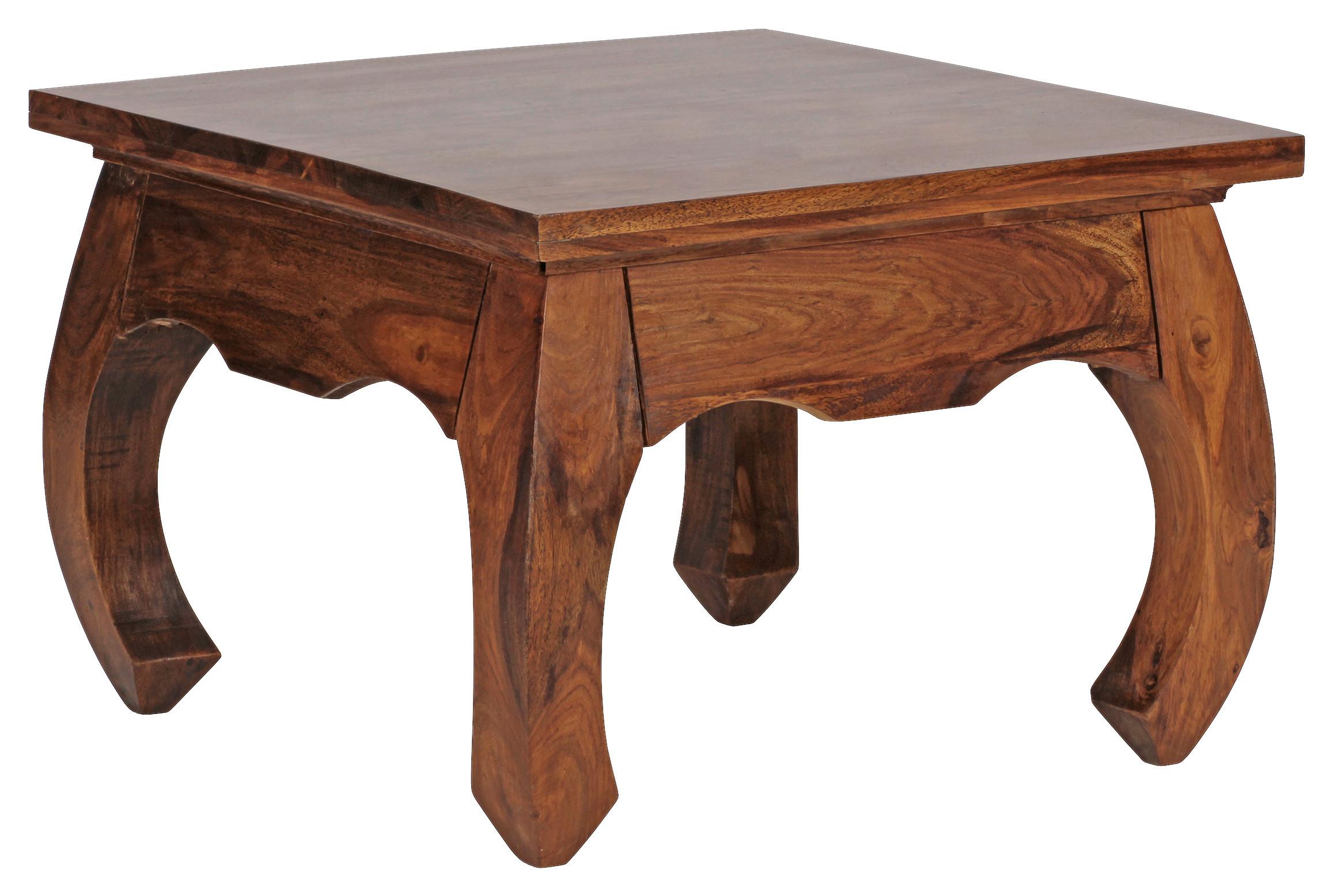 Couchtisch Opium in Sheeshamfarben Echtholz - Sheeshamfarben, Design, Holz (60/60/40cm) - MID.YOU