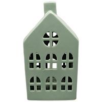 Dekohaus Marie Dunkelgrün - Dunkelgrün, KONVENTIONELL, Keramik (10,9/19,5/9,8cm) - Mömax