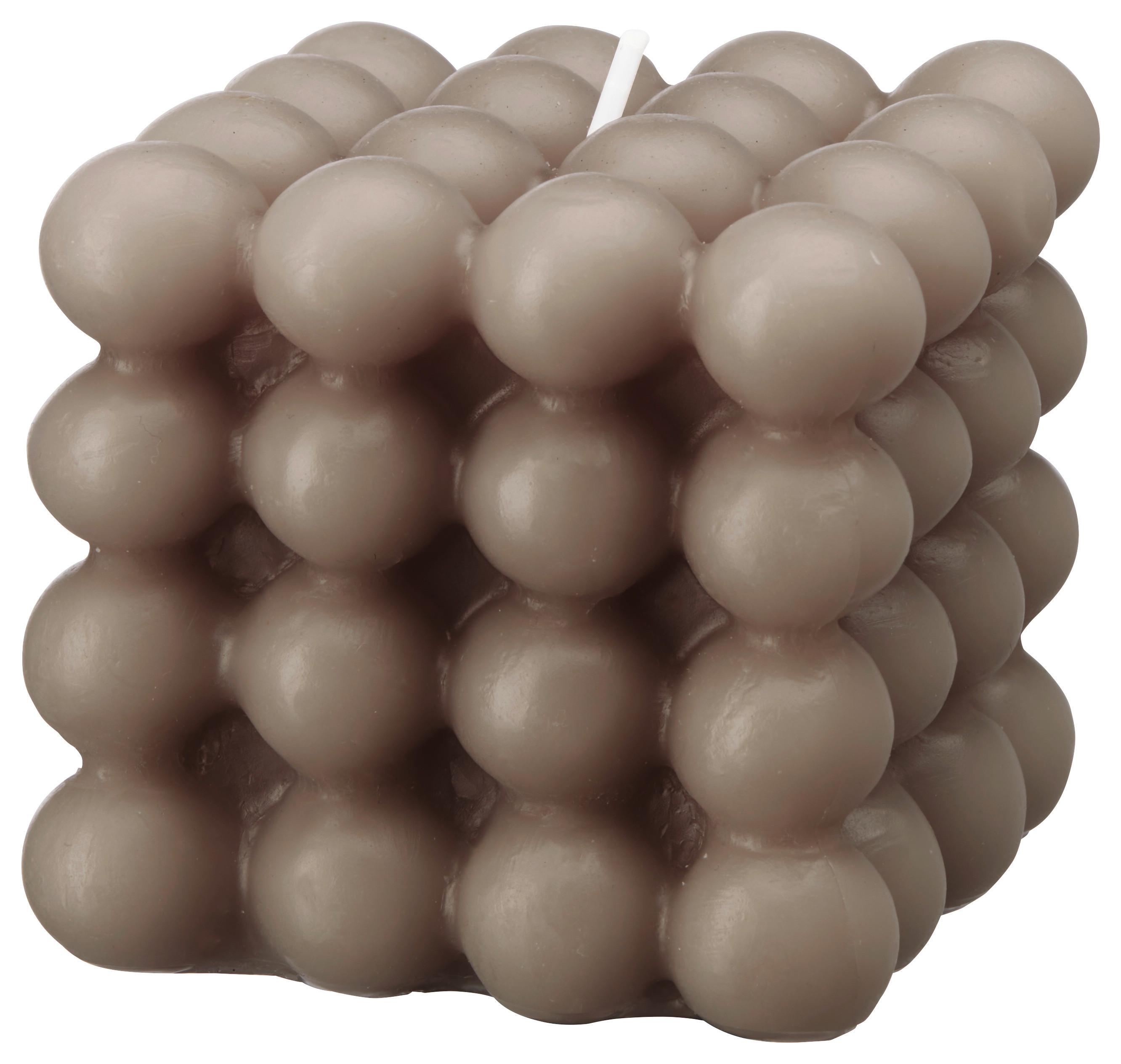 Gyertya Bubble - szürke, Modern, természetes anyagok/paraffin (8/7,5/8cm) - Modern Living