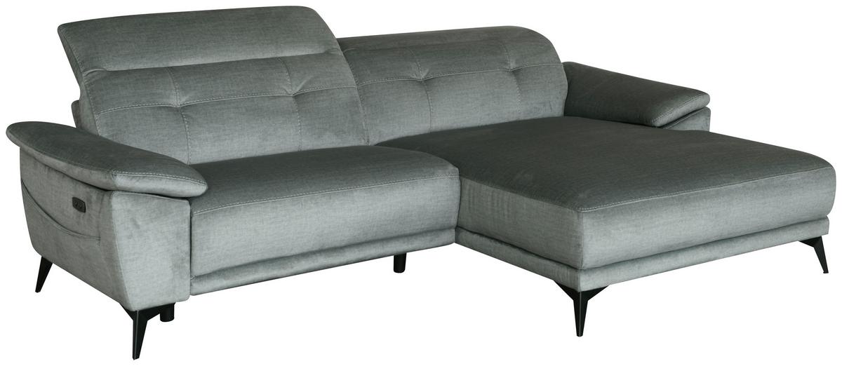 Canapea BONN - gri, Modern, lemn/metal (262/79/170cm)