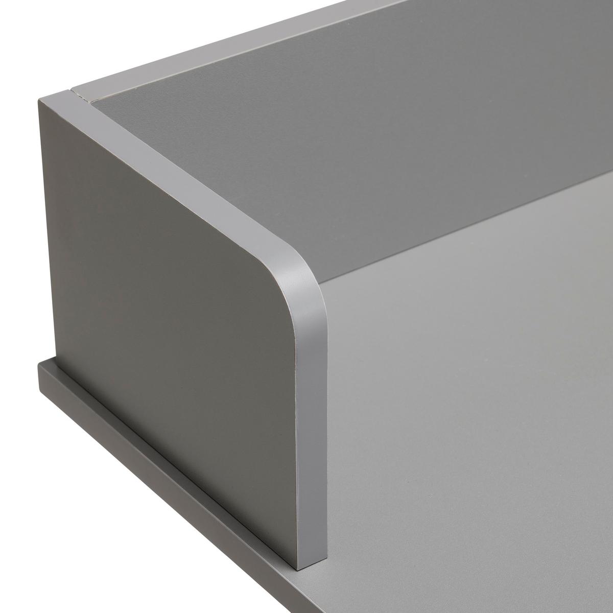 Schreibtisch Emmelie Grau/Weiss - Weiss/Grau, Modern, Holzwerkstoff/Metall (80/54-85/60cm) - Mömax