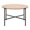 SOFFBORD OSLO -TOP- -BASED- - svart/ekfärgad, Klassisk, metall/trämaterial (60/60/40cm) - Based