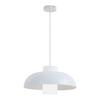 SUSPENSION LOWE - blanc, MODERN, métal/verre (38/38/120cm)
