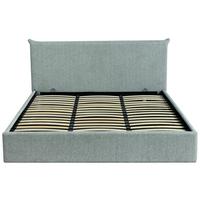 Oblazinjena Postelja Pico, Svetlo Siva, 180x200cm - črna/svetlo siva, Design, kovina/umetna masa (188/100/216cm) - Livetastic