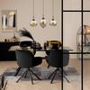 LED-HÄNGLAMPA EXCLO - svart, Modern, metall/glas (39/39/120cm) - Mömax