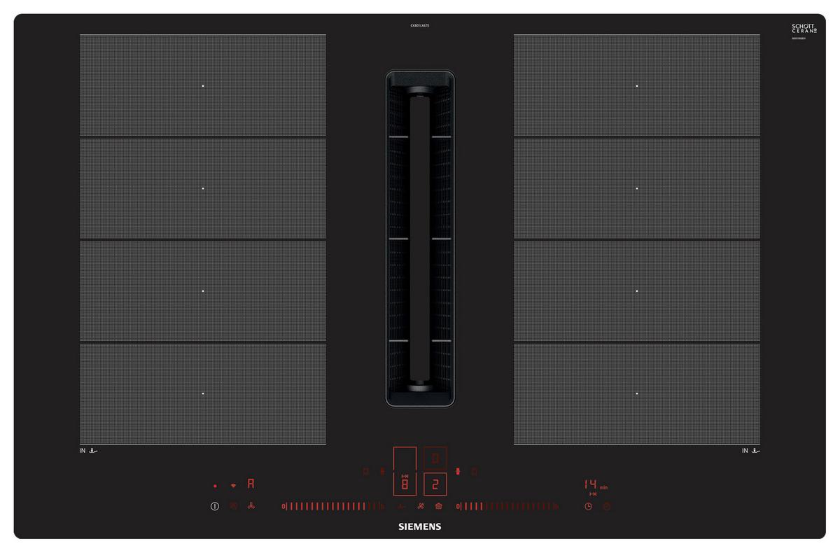 KOCHFELD-DUNSTABZUG-KOMBI EX801LX67E - Modern, Glas/Metall (22,7/73,5/51,2cm) - Siemens