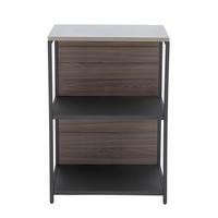 Outdoorküche Küchenregal Mambo Braun/Schwarz - Schwarz/Braun, Basics, Metall (63,5/91,5/54cm) - Modante