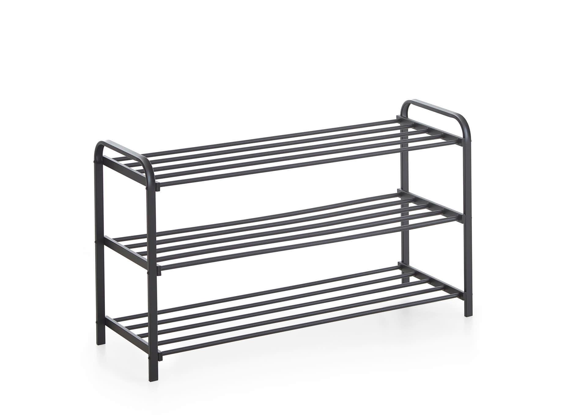 Regal Za Čevlje Lemgo, Črna - črna, Design, kovina (89/49/29cm) - MID.YOU