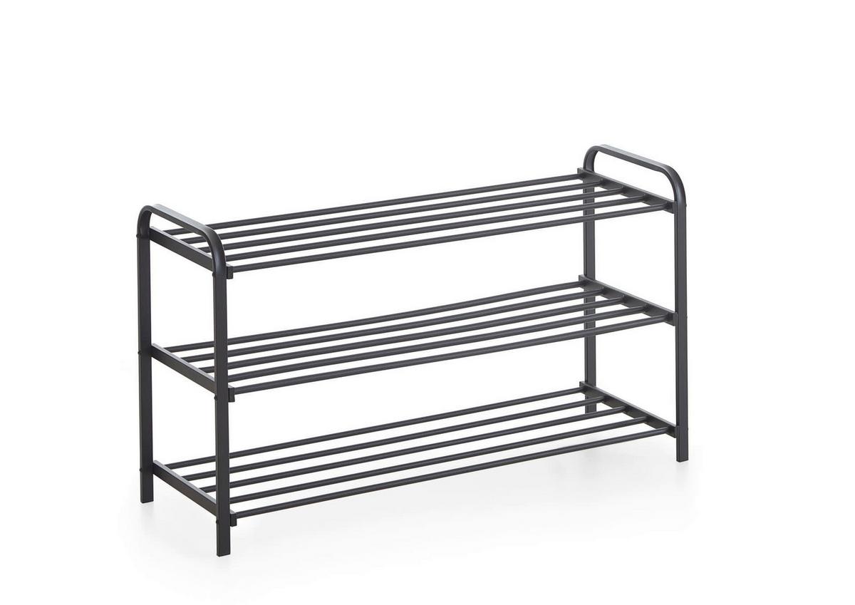 Regal Za Čevlje Lemgo, Črna - črna, Design, kovina (89/49/29cm) - MID.YOU