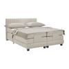 Boxspringbett Dixon Beige ca. 140x200cm - Beige/Schwarz, KONVENTIONELL, Holz/Holzwerkstoff (140/200cm) - Premium Living