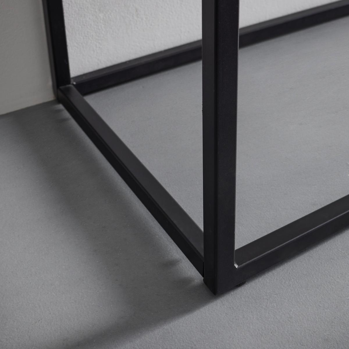 Konsolentisch Holz "Catalina", ca. 120x40 cm, teilmassiv - Eichefarben/Schwarz, MODERN, Holz/Holzwerkstoff (120/40/76cm) - Bessagi Home