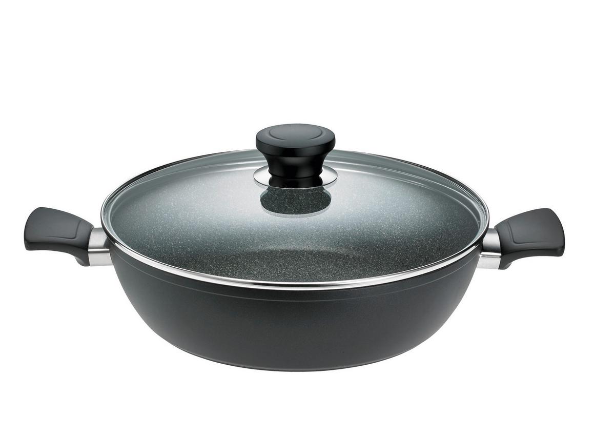 PATELNIA DO SERWOWANIA 1706-999-24 I - szary, Basics, metal/szkło (24cm) - Schulte Ufer