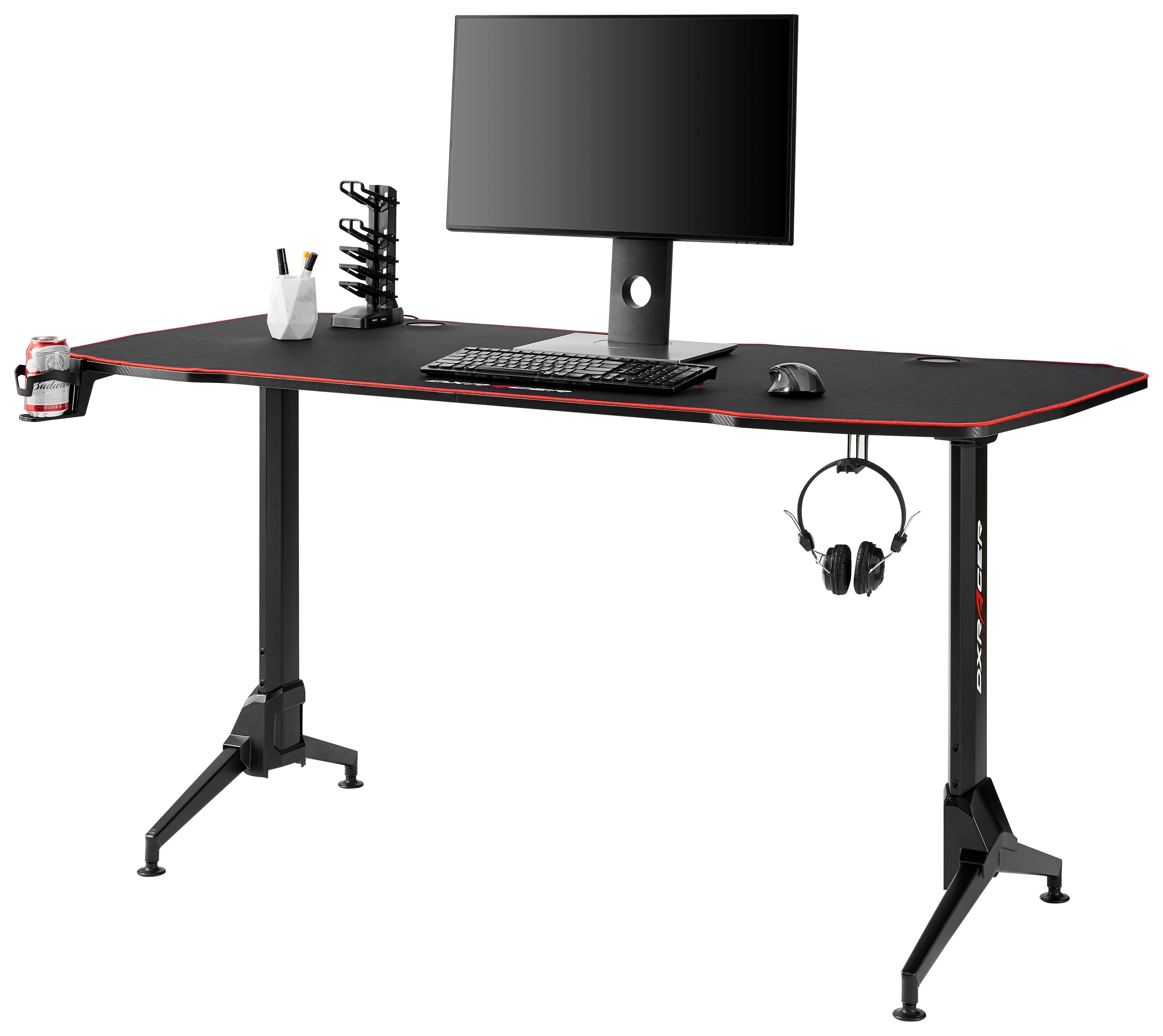 Stol Za Računalo Dx Racer 12 - crna/antracit, Lifestyle, drvni materijal/metal (160/70-80/75cm) - Mömax