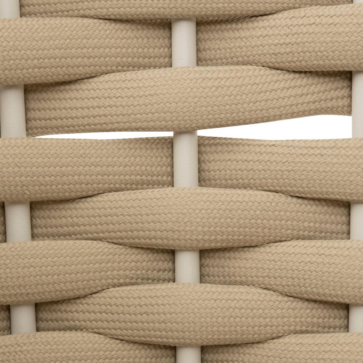 Stolica Vrtna Yconia - krem, Basics, metal/tekstil (61/61/88cm)