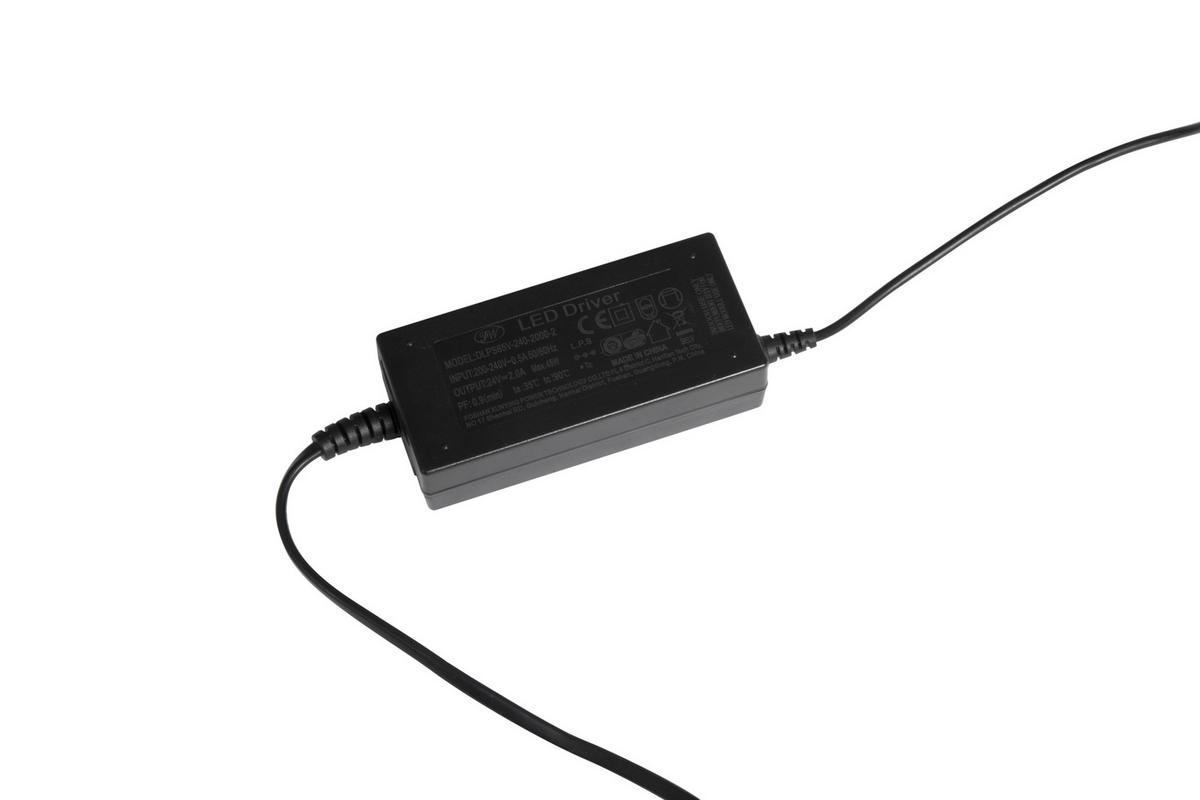 LAMPA STOJĄCA LED DRITO - przejrzysty/czarny, Trend, tworzywo sztuczne/metal (203/50/205,5cm) - Dieter Knoll