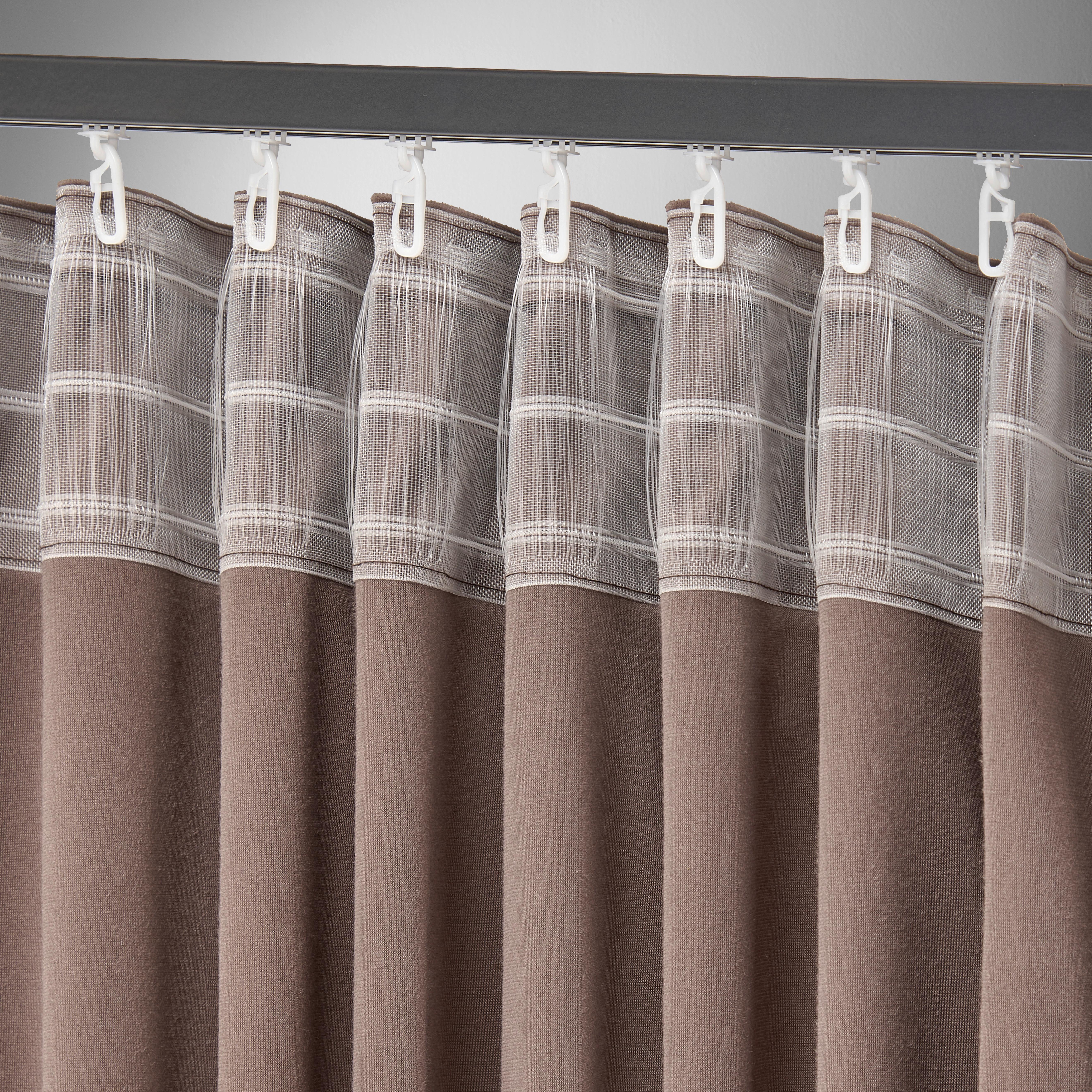 GARDINLÄNGD VIOLA - brun, Klassisk, textil (140/245cm) - Premium Living