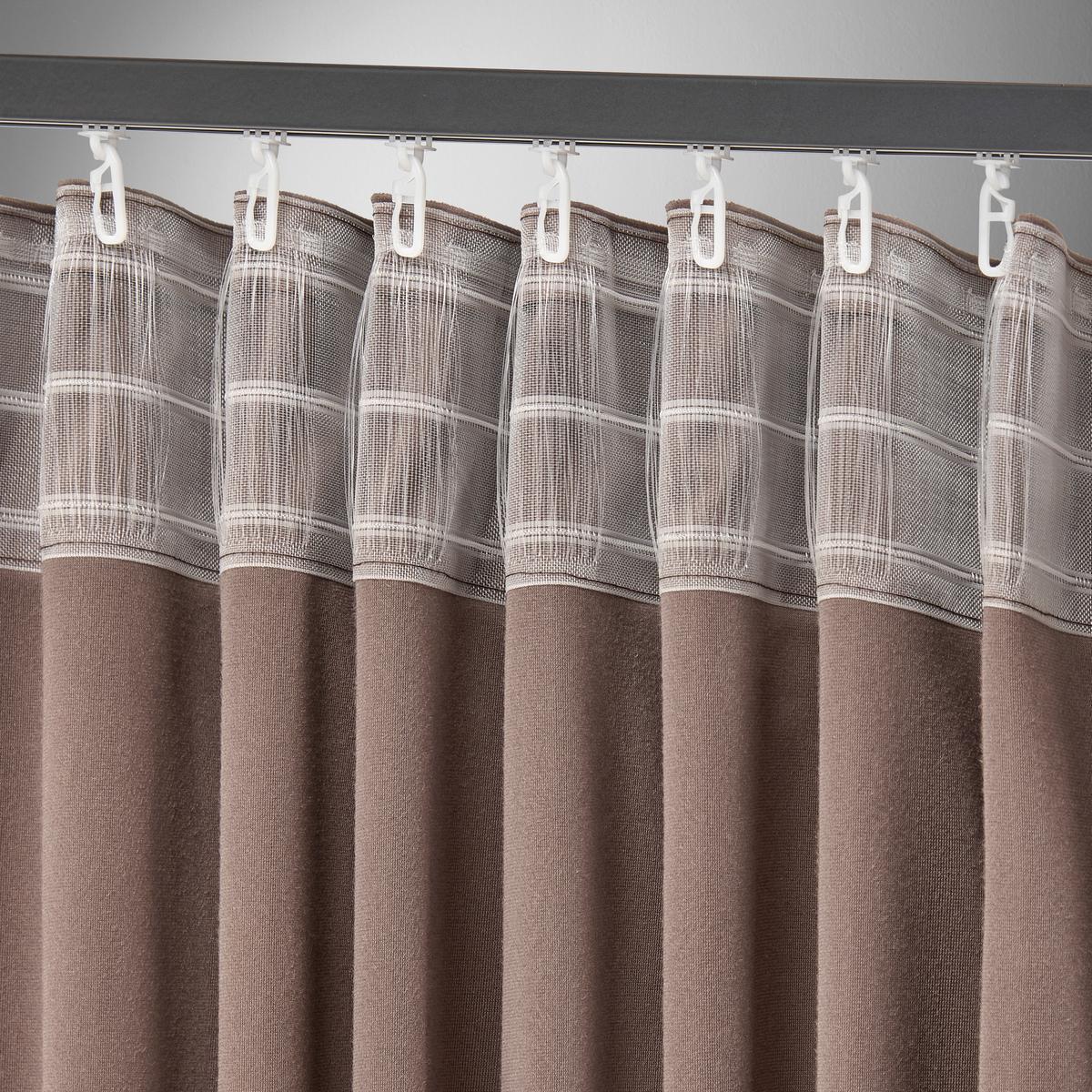 Fertigvorhang Viola Braun ca. 140x245cm - Braun, KONVENTIONELL, Textil (140/245cm) - Premium Living
