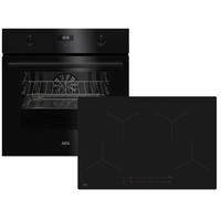 Backofenset XXXL80 Saphir matt, rahmenlos - Schwarz, MODERN (60cm) - AEG