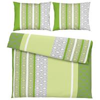 Posteljina Sara 200x200/2x60x80cm - zelena, tekstil (200/200cm) - Mömax