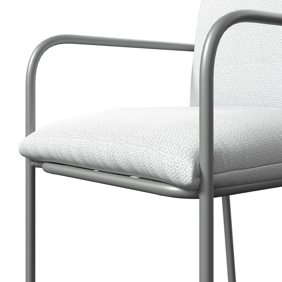 Gartentischgruppe Kanada Creme/Hellgrau - Creme/Hellgrau, MODERN, Glas/Textil