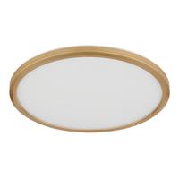 LED-Deckenleuchte Sapana Weiß/Messingfarben max. 18Watt - Messingfarben/Opal, KONVENTIONELL, Kunststoff (29.4/2.5cm) - Globo