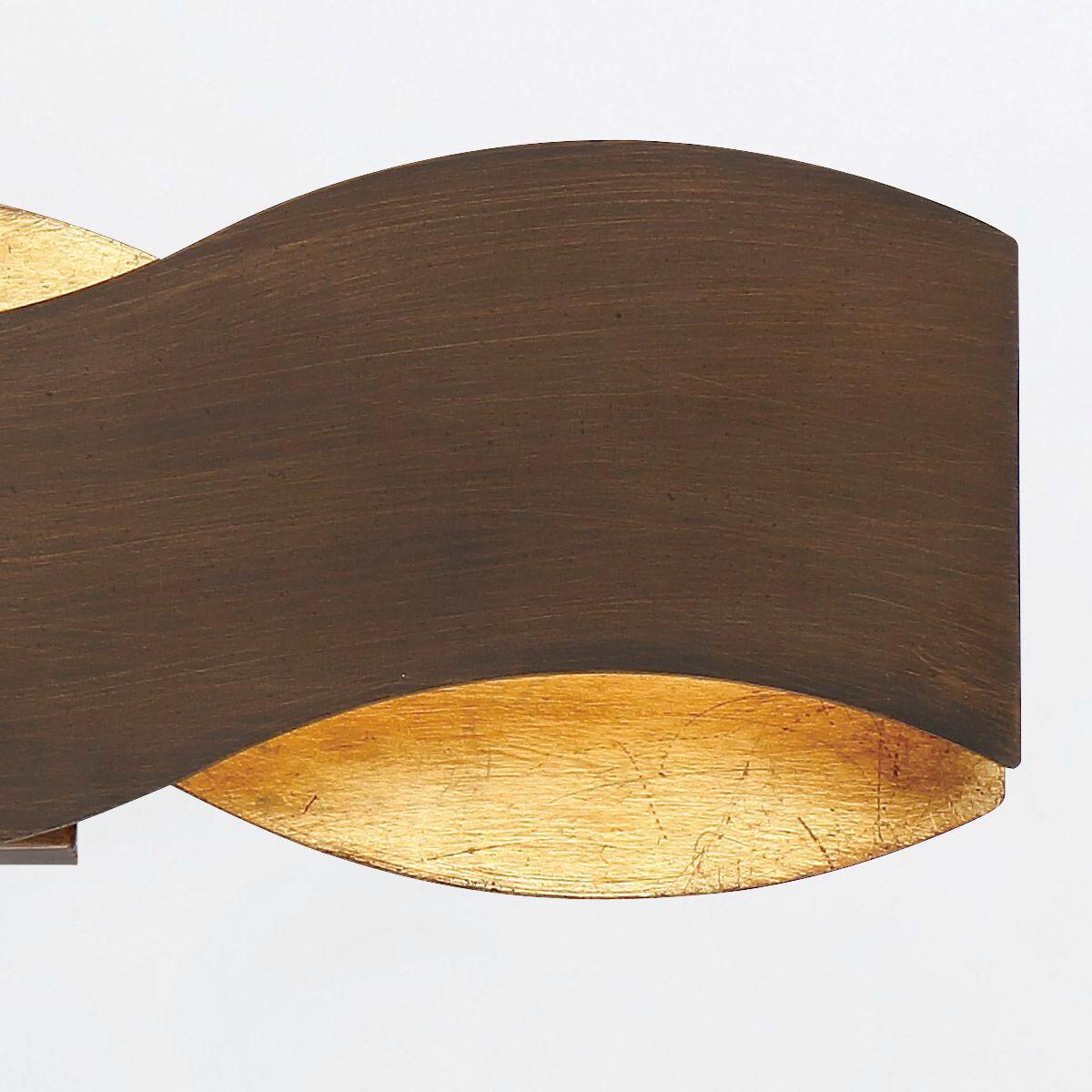 LED Falilámpa Qn-Vaughan-1w-Brz-Gd - többszínű, Konventionell, fém (14/61/10cm) - Elstead Lighting