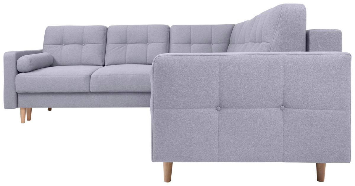 Coltar NORET - gri deschis, Konventionell, textil (242/242cm) - Modern Living