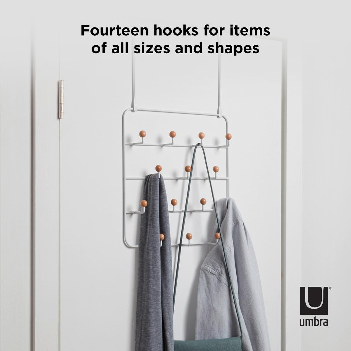 WIESZAK ŚCIENNY 1004045-660 - biały, Basics, metal (36/60/9cm) - Umbra