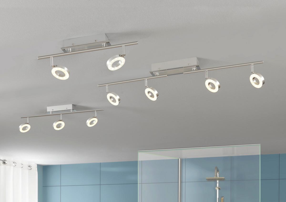 LED-Deckenleuchte Sileda Alufarben  max. 6 Watt - Alufarben, Design, Glas/Metall (94/21/19cm) - Paul Neuhaus