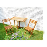 Gartenklapptisch Porto aus Eukalyptus ca. 90x72x60cm - Naturfarben, KONVENTIONELL, Holz (90/72/60cm) - Gardenson