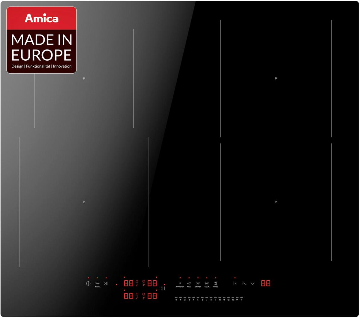 Induktionskochfeld KMI772660C Schwarz - Schwarz, KONVENTIONELL, Glas/Metall (59,2/52,2cm) - Amica